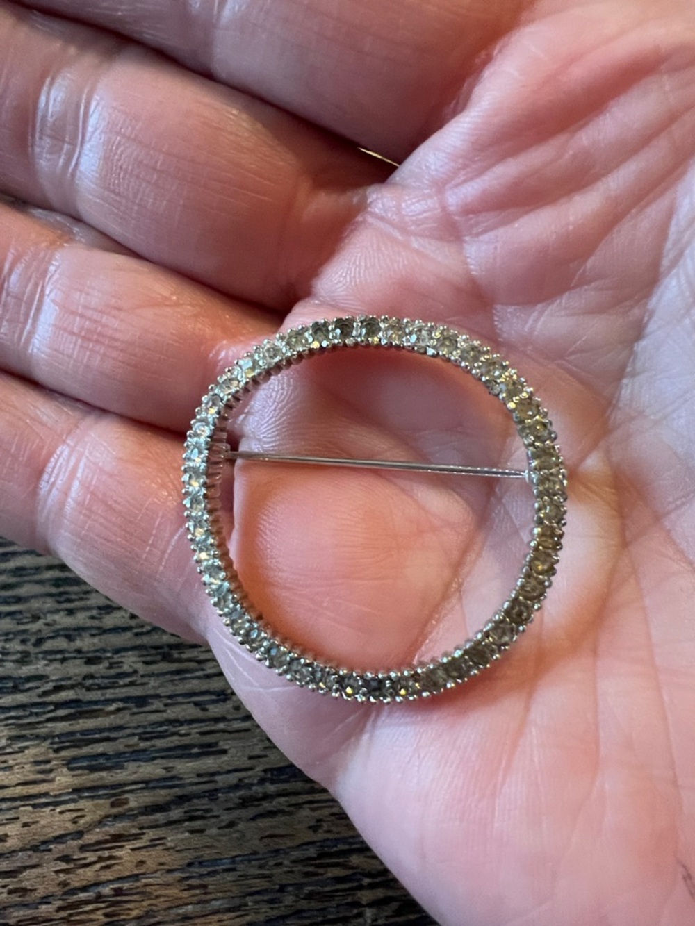 Vintage Jomaz crystal brooch